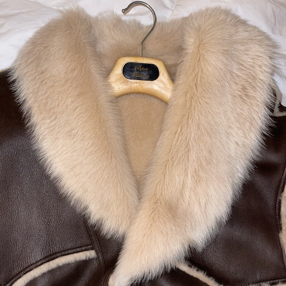 Authentic Shearling Mens Coat XL - Picture 9 of 16